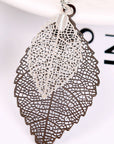 Lavender Leaf Shape Dangle Earrings Sentient Beauty Fashions jewelry