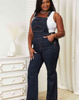 Dark Slate Gray Judy Blue Full Size High Waist Classic Denim Overalls Sentient Beauty Fashions Apparel & Accessories