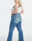 Lavender BAYEAS Full Size Ultra High-Waist Gradient Bootcut Jeans Sentient Beauty Fashions Apparel & Accessories
