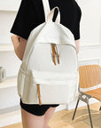 Light Gray FASHION Polyester Backpack Sentient Beauty Fashions Bag