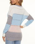 Lavender Eyelet Surplice Dropped Shoulder Sweater Sentient Beauty Fashions Apparel & Accessories
