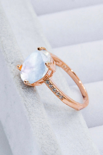 Light Gray Get A Move On Moonstone Ring
