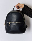 Light Gray David Jones PU Leather Backpack