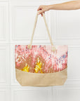 Antique White Justin Taylor Splash of Colors Tote Bag Sentient Beauty Fashions bags