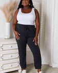 Gray Basic Bae Leopard Print Joggers with Pockets Sentient Beauty Fashions Apparel & Accessories