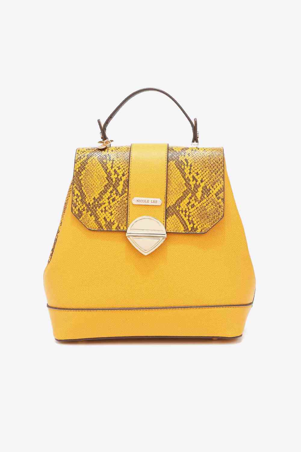 Goldenrod Nicole Lee USA Python 3-Piece Bag Set Sentient Beauty Fashions *Accessories