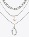 White Smoke Want To Know You Better Triple-Layered Necklace Sentient Beauty Fashions Jewelry