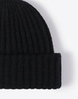 Black Wide Rib Beanie Sentient Beauty Fashions *Accessories