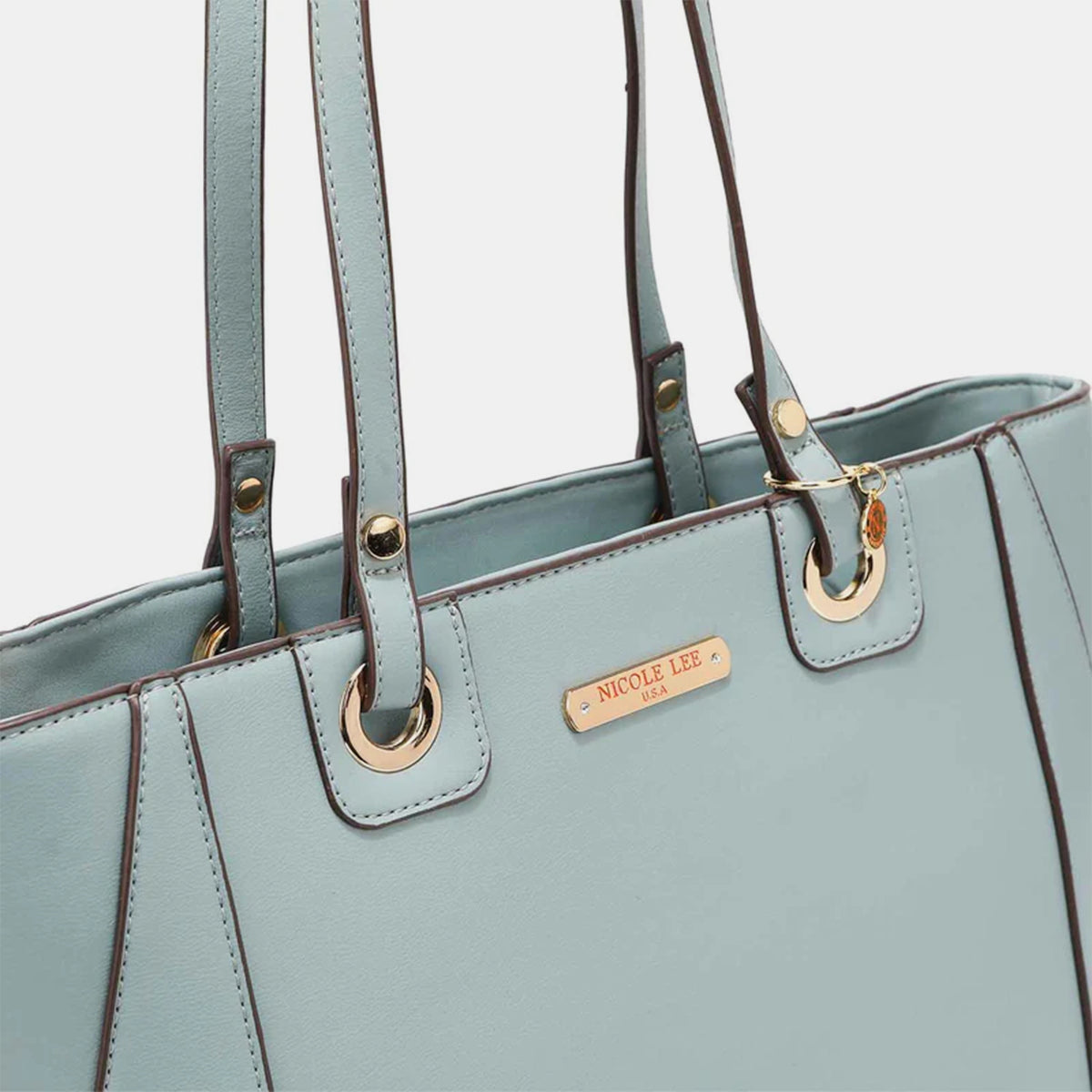 Light Gray Nicole Lee USA 3 Piece Handbag Set Sentient Beauty Fashions *Accessories