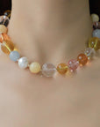 Rosy Brown Multicolored Bead Necklace Sentient Beauty Fashions Jewelry