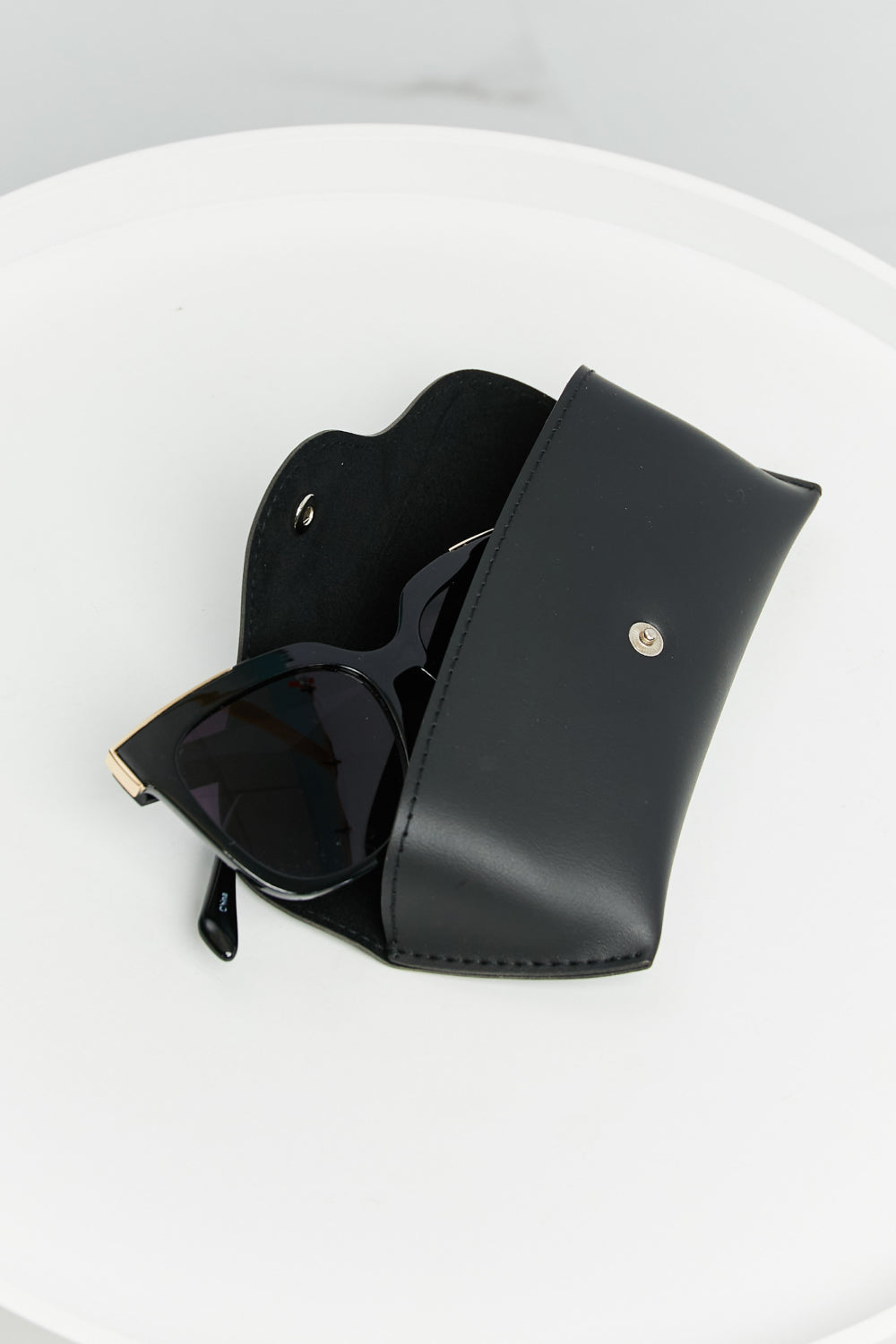 Dark Slate Gray 3-Piece Round Polycarbonate Full Rim Sunglasses Sentient Beauty Fashions Apparel &amp; Accessories