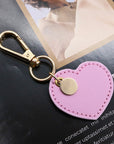 Thistle Assorted 4-Pack Heart Shape PU Leather Keychain Sentient Beauty Fashions Apparel & Accessories
