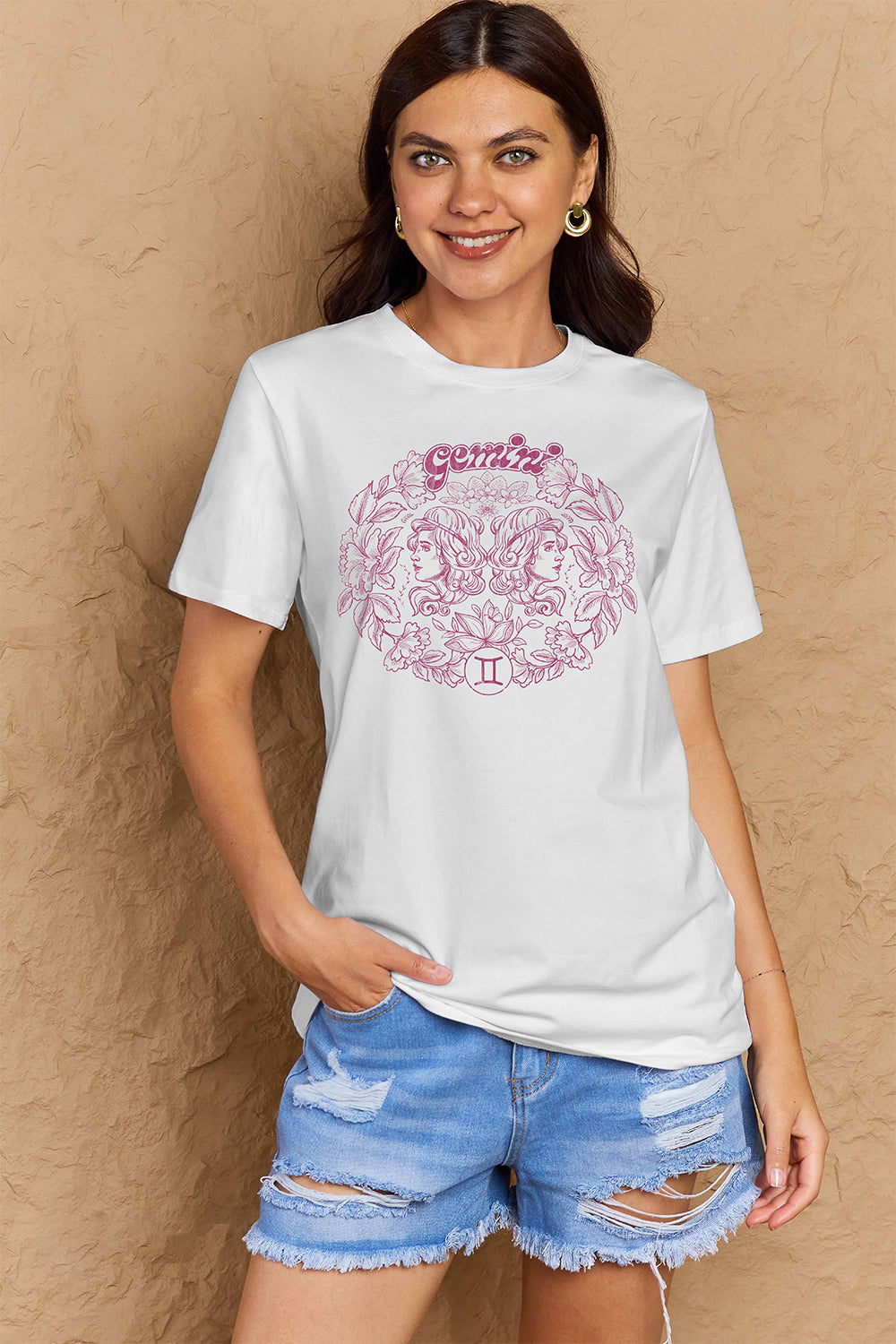 Simply Love Full Size GEMINI Graphic T-Shirt