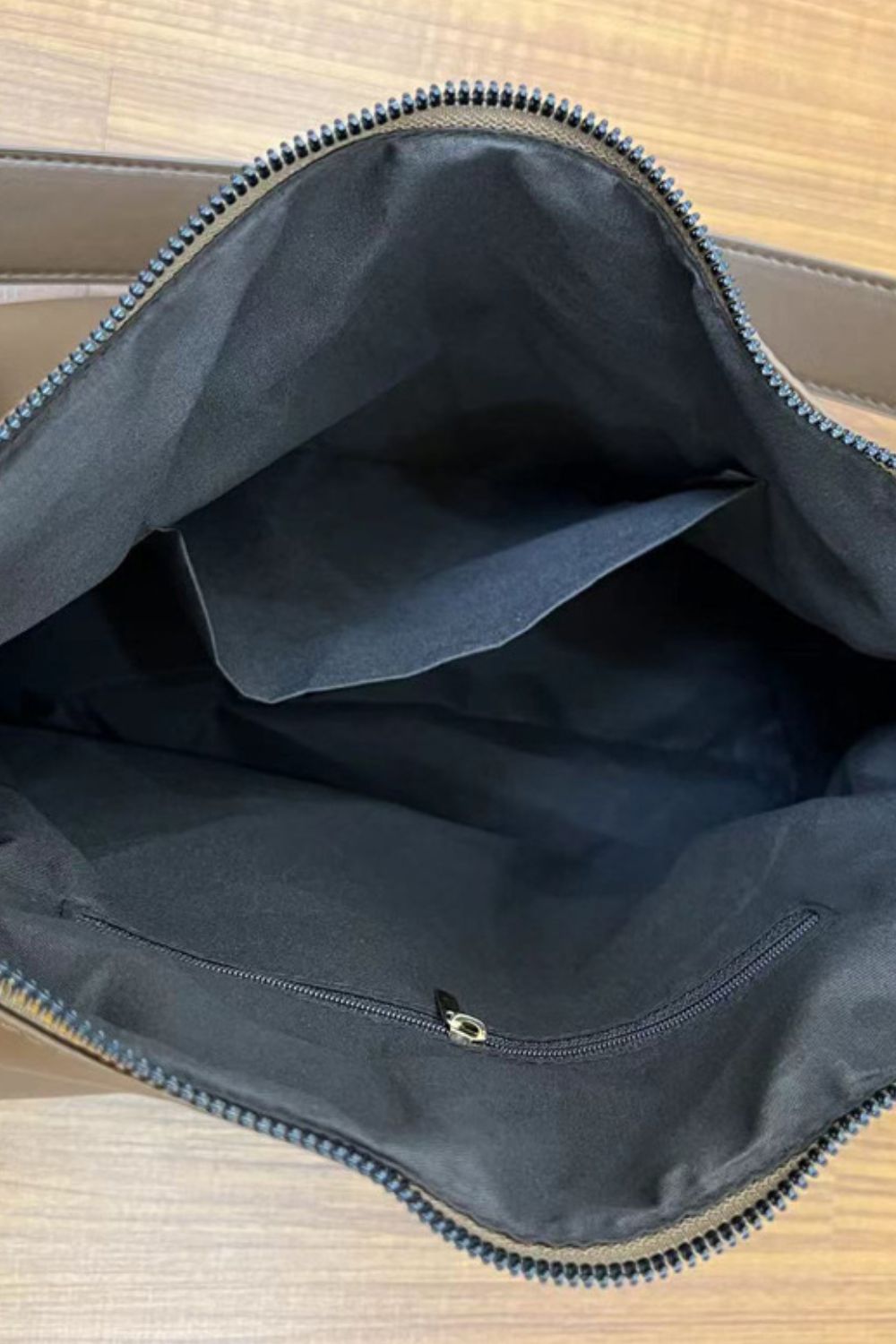 Dark Slate Gray Wide Strap PU Leather Crossbody Bag Sentient Beauty Fashions Bag