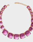 Lavender Alloy & Rhinestone Necklace Sentient Beauty Fashions jewelry