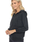 Tan Drawstring Half Zip Dropped Shoulder Hoodie