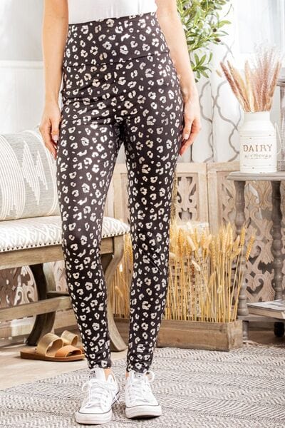 LOVEIT Full Size Wide Waistband High Waist Leggings