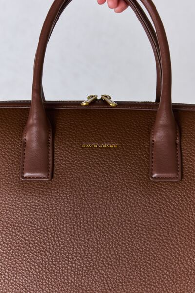 Dark Olive Green David Jones Medium PU Leather Handbag Sentient Beauty Fashions Apparel &amp; Accessories