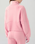 Thistle Half Zip Pocketed Active Sweatshirt Sentient Beauty Fashions Apparel & Accessories