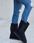 Dark Slate Gray Forever Link Thermal Lined Flat Boots Sentient Beauty Fashions Shoes