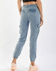 Lavender Full Size Button Fly Jeans Sentient Beauty Fashions Apparel & Accessories