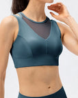 Dark Slate Gray Cutout Wide Strap Active Tank Sentient Beauty Fashions Apparel & Accessories