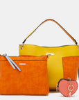 Chocolate Nicole Lee USA 3-Piece Handbag Set Sentient Beauty Fashions *Accessories