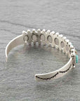 Dark Gray Turquoise Open Bracelet Sentient Beauty Fashions jewelry