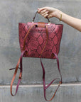 Light Slate Gray Nicole Lee USA Python 3-Piece Bag Set Sentient Beauty Fashions *Accessories