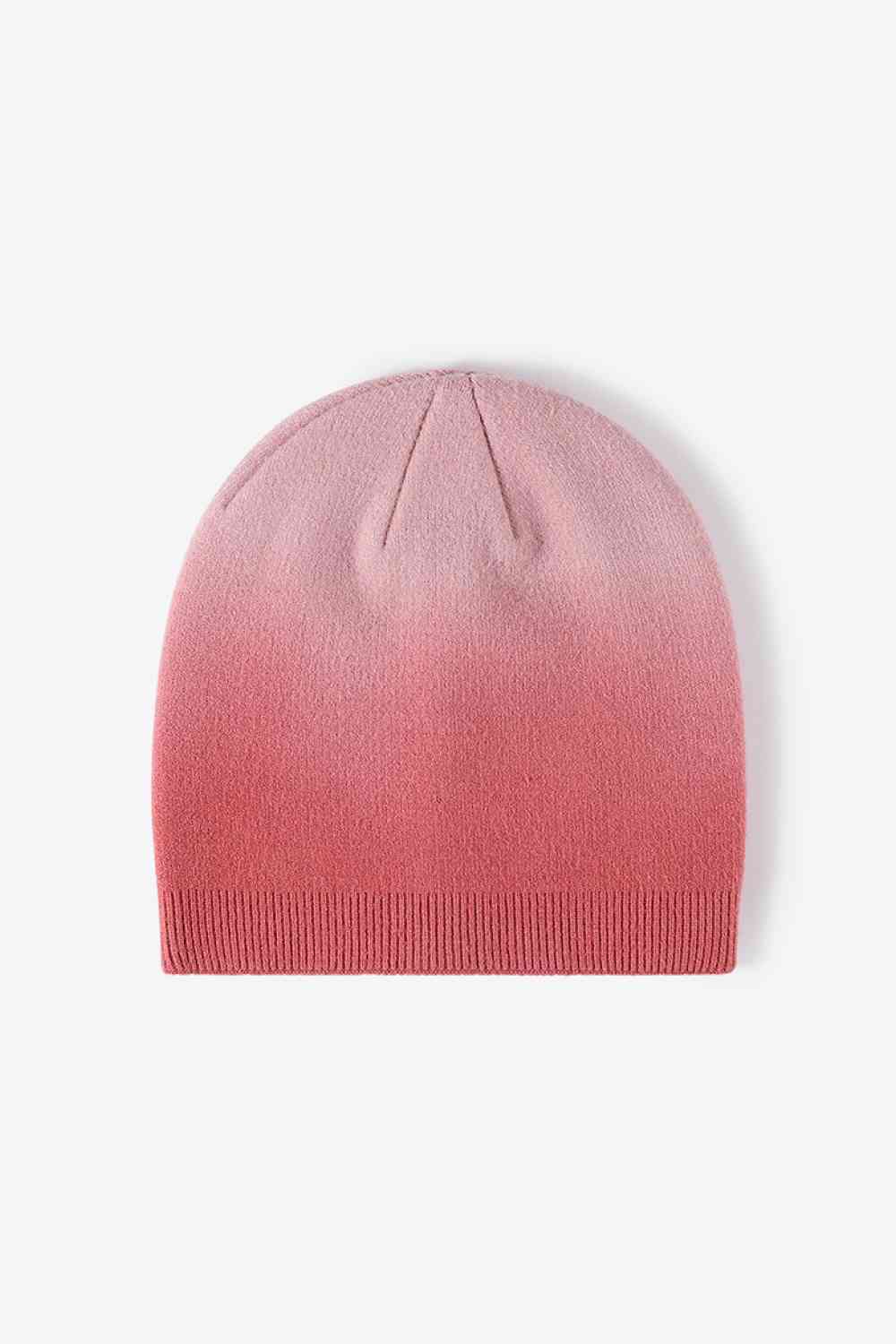 White Smoke Gradient Knit Beanie