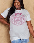 Rosy Brown Simply Love Full Size GEMINI Graphic T-Shirt Sentient Beauty Fashions Apparel & Accessories