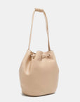 White Smoke Nicole Lee USA Amy Studded Bucket Bag Sentient Beauty Fashions *Accessories