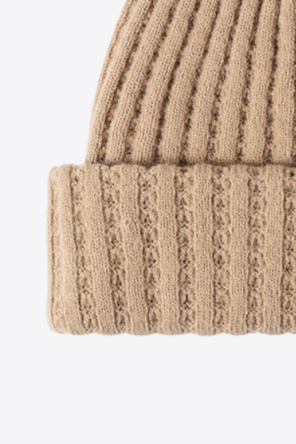 Light Gray Wide Rib Beanie