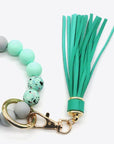 Medium Sea Green Assorted 2-Pack Multicolored Beaded Tassel Keychain Sentient Beauty Fashions Apparel & Accessories