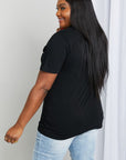 Black Simply Love Full Size Cat Graphic Cotton Tee Sentient Beauty Fashions Apparel & Accessories