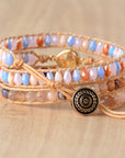 Tan Opal Beaded Bracelet Sentient Beauty Fashions jewelry