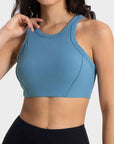 Tan Wide Strap Cropped Sport Tank Sentient Beauty Fashions Apparel & Accessories