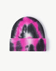 White Smoke Tie-Dye Cuffed Knit Beanie