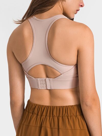 Rosy Brown Double Take Round Neck Racerback Cropped Tank Sentient Beauty Fashions Apparel &amp; Accessories