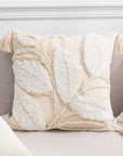 Light Gray Textured Decorative Throw Pillow Case Sentient Beauty Fashions