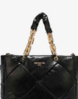 Black Nicole Lee USA Mesmerize Handbag Sentient Beauty Fashions *Accessories