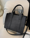Dark Slate Gray PU Leather Handbag Sentient Beauty Fashions *Accessories