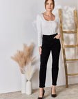 Gray Judy Blue Full Size Rhinestone Embellishment Slim Jeans Sentient Beauty Fashions Apparel & Accessories