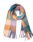 Rosy Brown Fringe Detail Polyester Scarf Sentient Beauty Fashions *Accessories