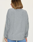 Basic Bae Full Size Ribbed Round Neck Long Sleeve T-Shirt