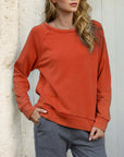 Sienna Round Neck Long Sleeve Sweatshirt Sentient Beauty Fashions Apparel & Accessories