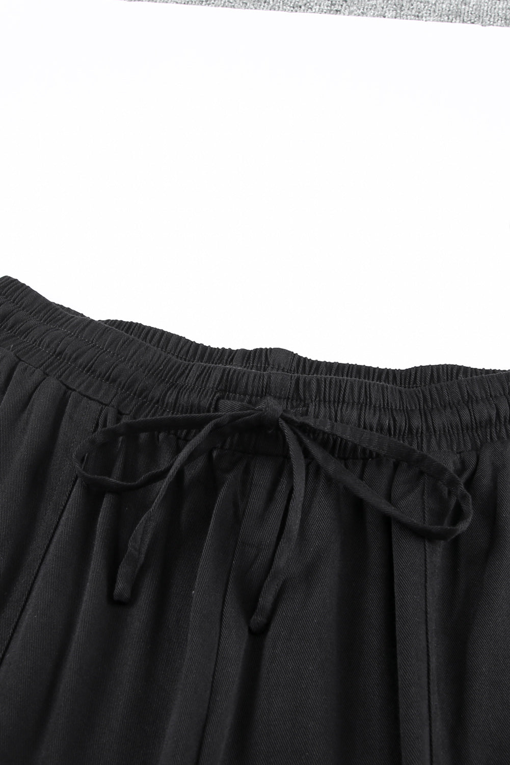 Black Drawstring Waist Joggers with Pockets