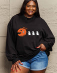 Tan Simply Love Full Size Graphic Dropped Shoulder Sweatshirt Sentient Beauty Fashions Apparel & Accessories