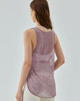 Light Gray Scoop Neck Sports Tank Top Sentient Beauty Fashions Apparel & Accessories