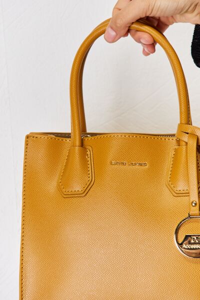 Goldenrod David Jones PU Leather Handbag Sentient Beauty Fashions Apparel &amp; Accessories